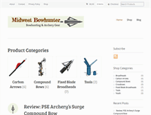 Tablet Screenshot of midwestbowhunter.com